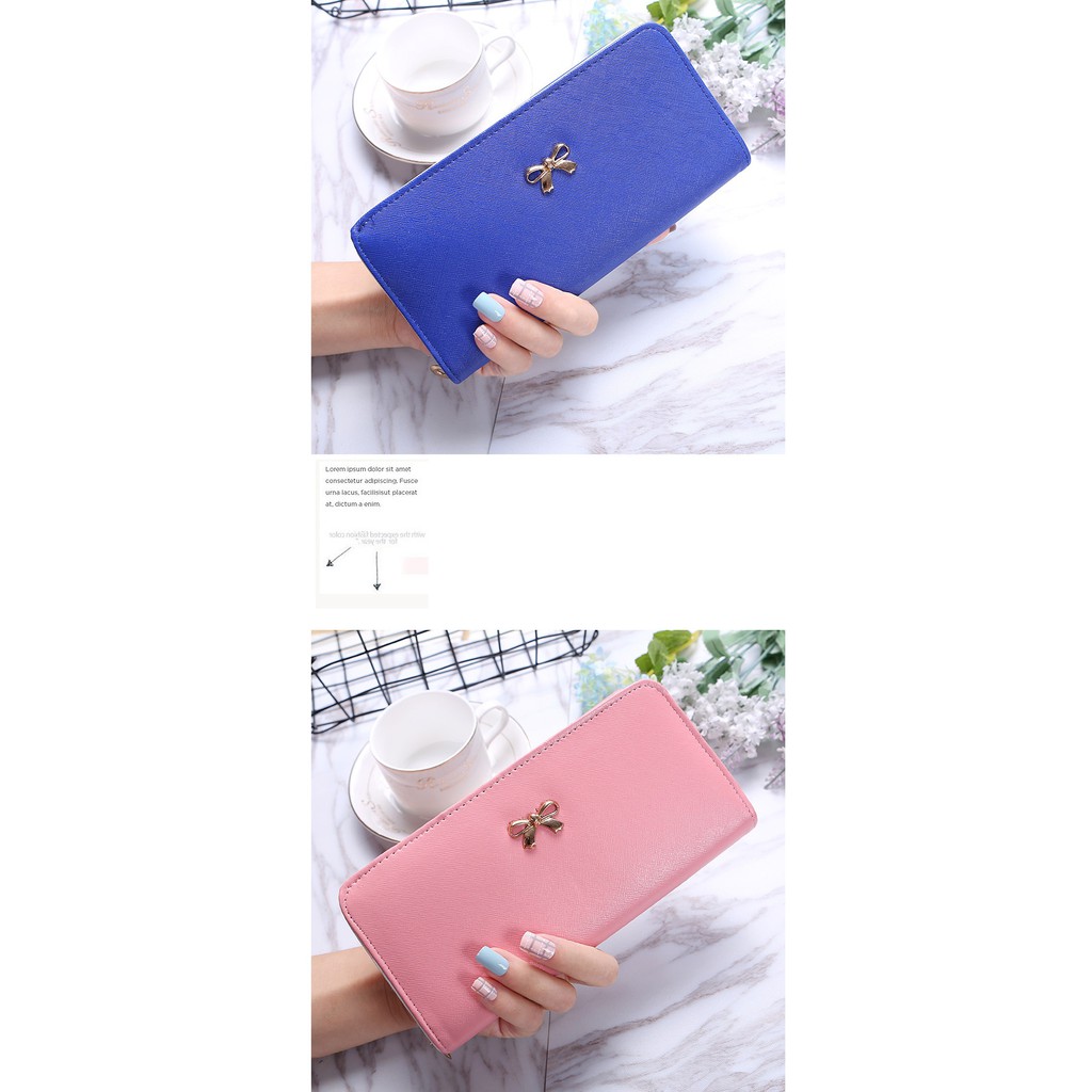 Dompet Wanita Impor Panjang PITA Matte Womens Korean Style Batam Long Walet