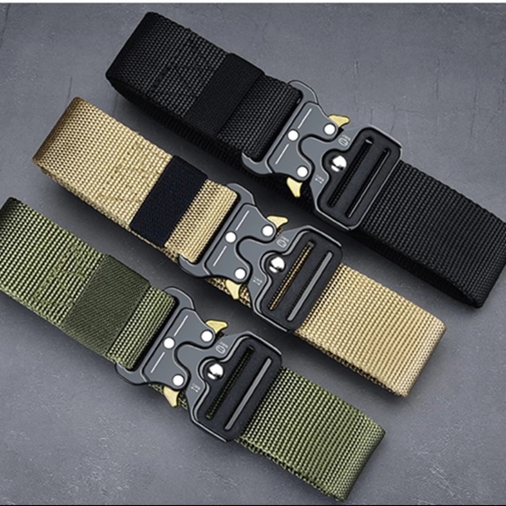 Ikat Pinggang Pria Tactical Nylon Kanvas Sabuk Military Kode S034