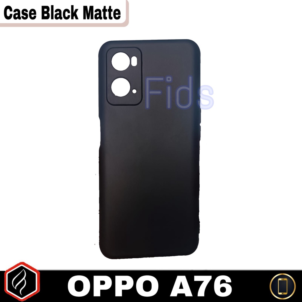 Promo Case OPPO A76 / A96 / REALME 9i Soft Case Black Matte Casing Premium Slim Exellent Cover | Soft Matte | Soft Case Macaron