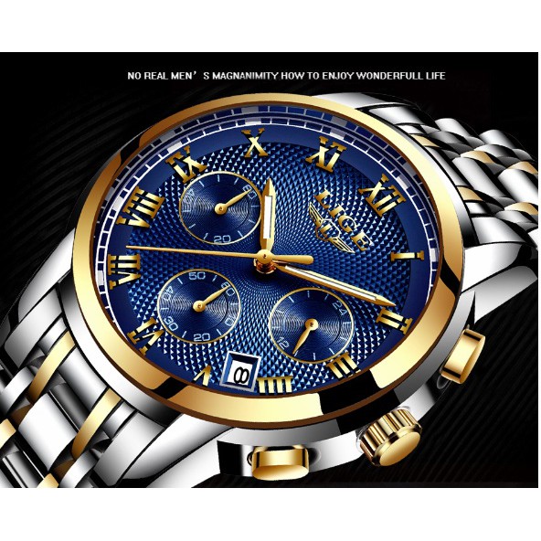 JAM ORIGINAL LIGE 9849 Sport Quartz Top Brand Luxury Steel Waterproof