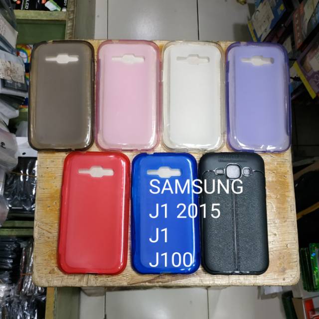 SAMSUNG J1 2015 / J100 / J1 karet softcase hitam murah meriah mantap