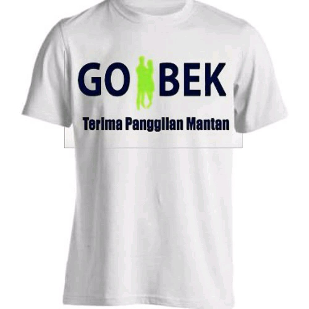 KAOS BAJU UNIK GOBEK PLESETAN GOJEK PRIA WANITA COMBED 30S KAOS PLESETAN LUCU