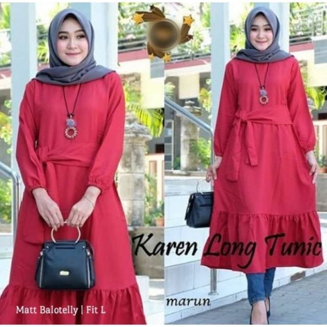 Long Tunik Karen Kekinian