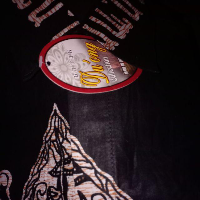 Kemeja Batik Pria Modern Motif Wayang Gunungan