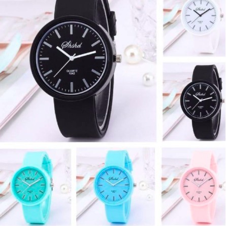 BAJ ✅JAM TANGAN WANITA PRIA COUPLE SHSHD ANALOG RUBBER QUARTZ VINTAGE GROSIR FASHION SH002