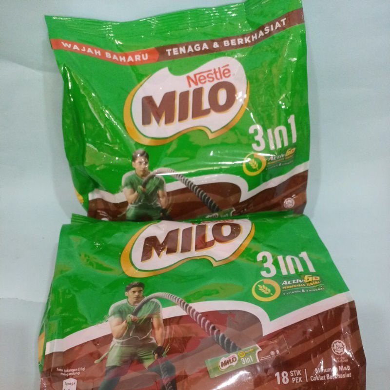 

Milo 3in1 Milo Activ-Go 3in1-Malaysia isi 18 Stik