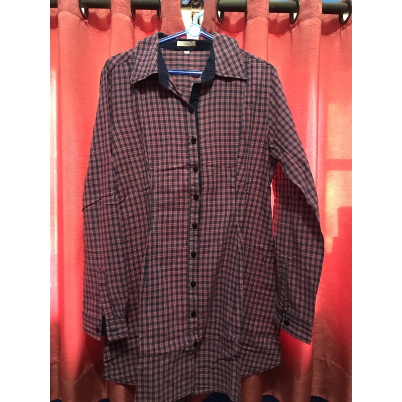 preloved kemeja tunik kotak kotak rodeo