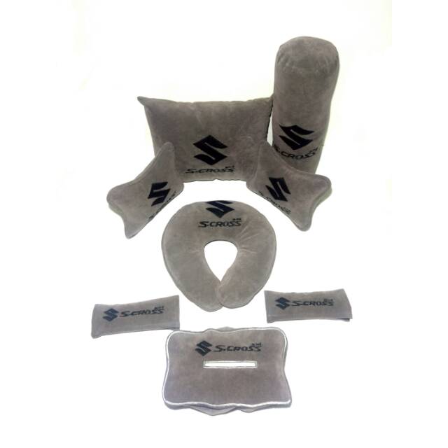 Suzuki Sx4 Scros bantal aksesoris mobil Abu abu