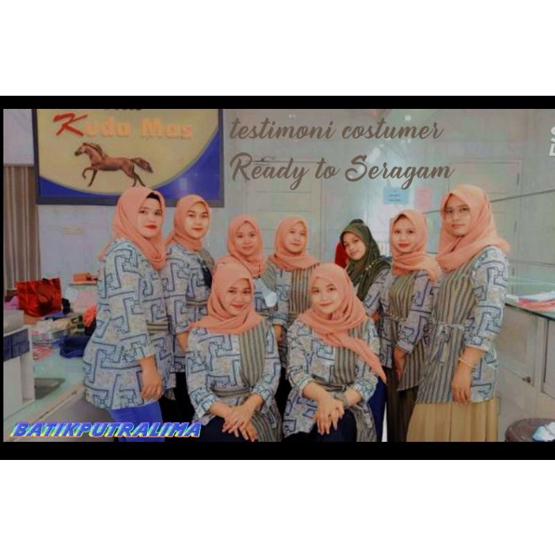 BAJU BATIK WANITA MODERN MONALISA GENES Bluse Batik wanita kantor