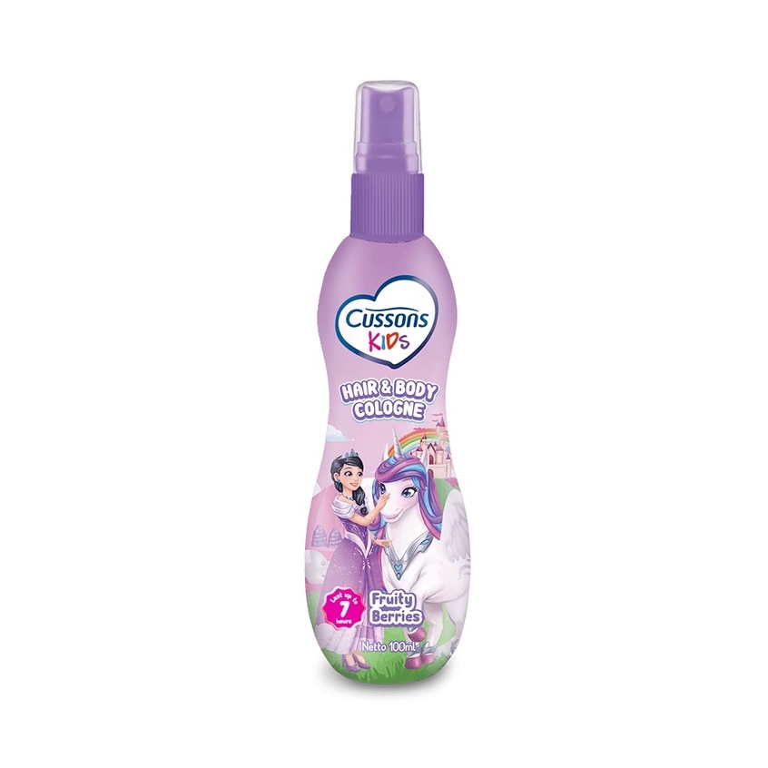 Cussons Kids Hair &amp; Body Cologne Unicorn Fruity Berries 100ml