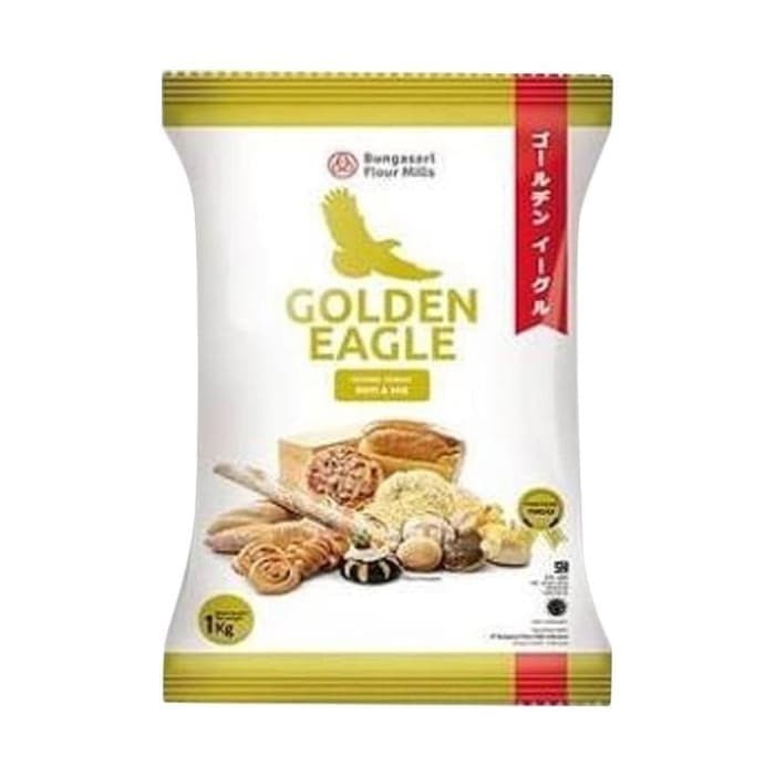 

Tepung Terigu Golden Eagle 1kg Untuk Roti Dan Mie