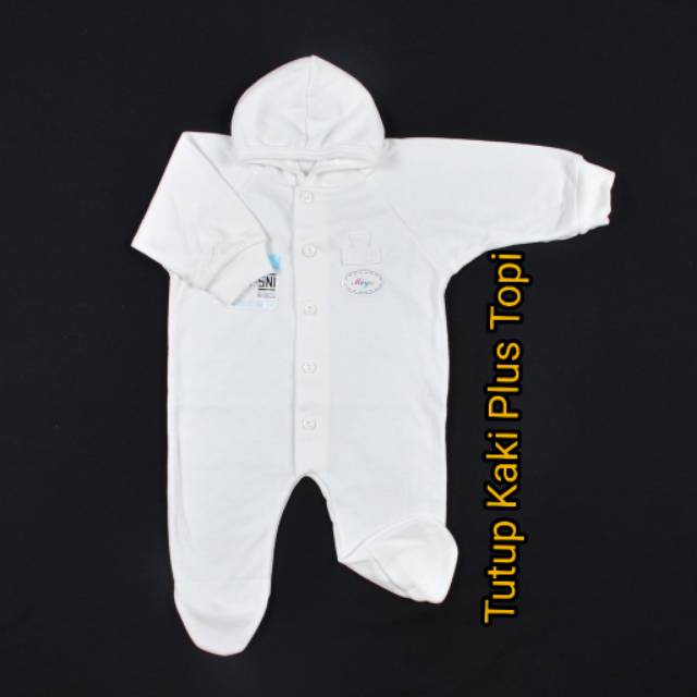 Tomsbaby_ 0-3bln / MIYO 1pcs Jumper Panjang PUTIH POLOS