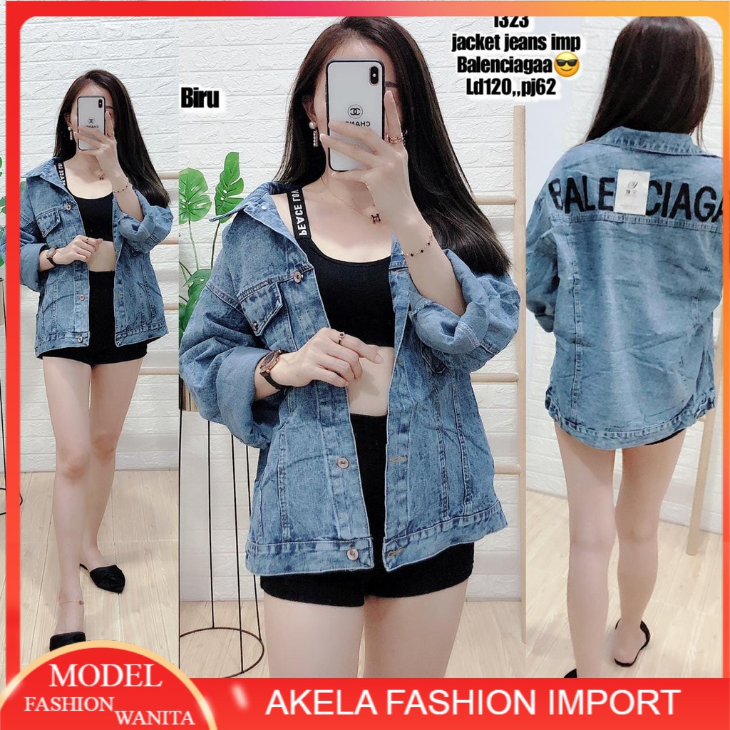 JAKET JEANS IMPORT BAJU FASHION SPORTY SIMPLE KEKINIAN JACKET JAKET JEKET JEAN JENS JINS DENIM WANIT
