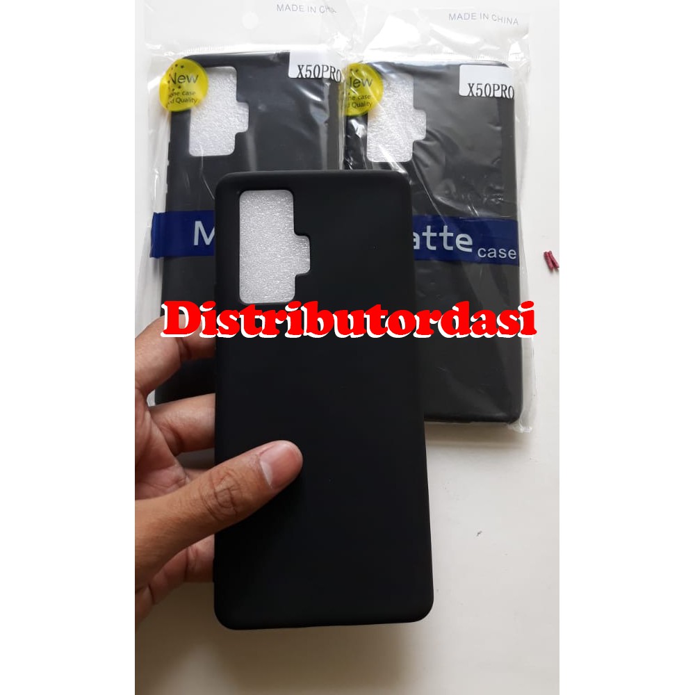 SOFTCASE CASE TPU SILIKON CASING KONDOM blackmatte case Vivo X50 Pro ready stok grosir