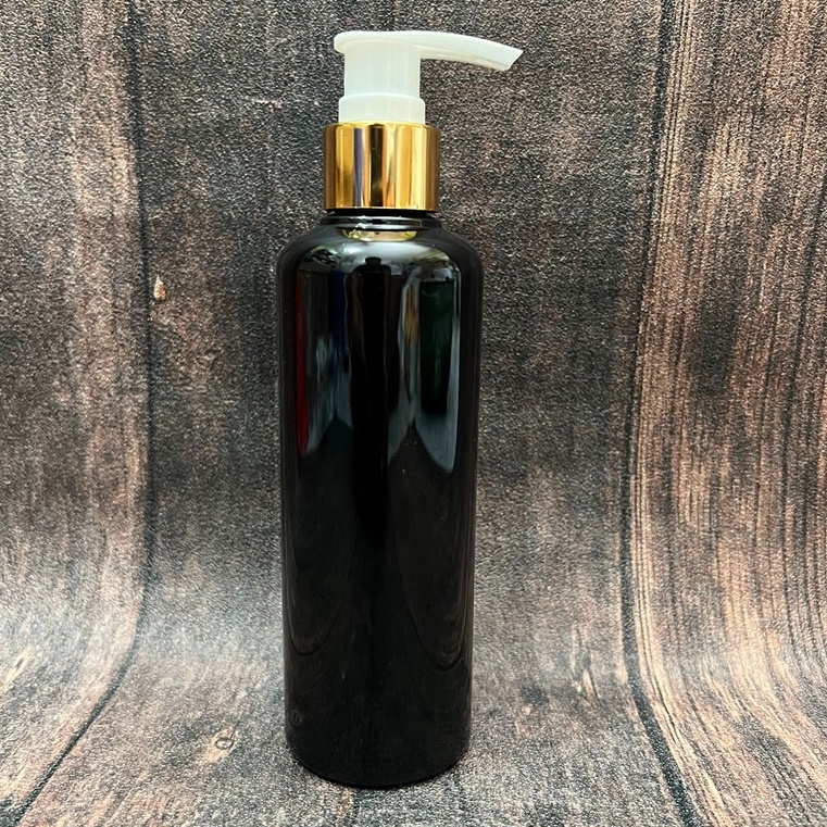 Botol Hitam 250ml / 250 ml - PUMP GOLD