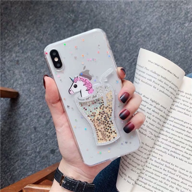 Unicorn Drink Case iPhone Oppo Vivo Xiaomi Samsung Realme M31 M21 A1k A21s A80 Note 20 9 8 5 6 redmi