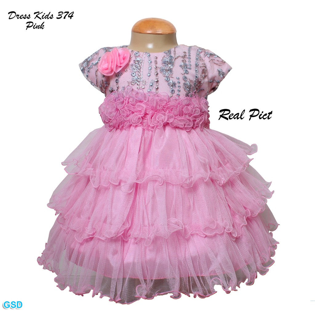 Dress kids 374/Baju Anak/ Baju Pesta Anak/Dress Anak/ Gaun Pesta Anak/Brukat Terbaru