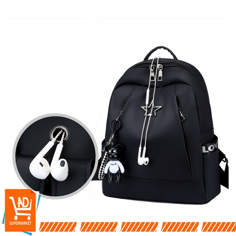 AND T103  Tas Ransel Backpack Fashion Wanita Ransel Korea Multifungsi Backpack PU Murah Hits COD