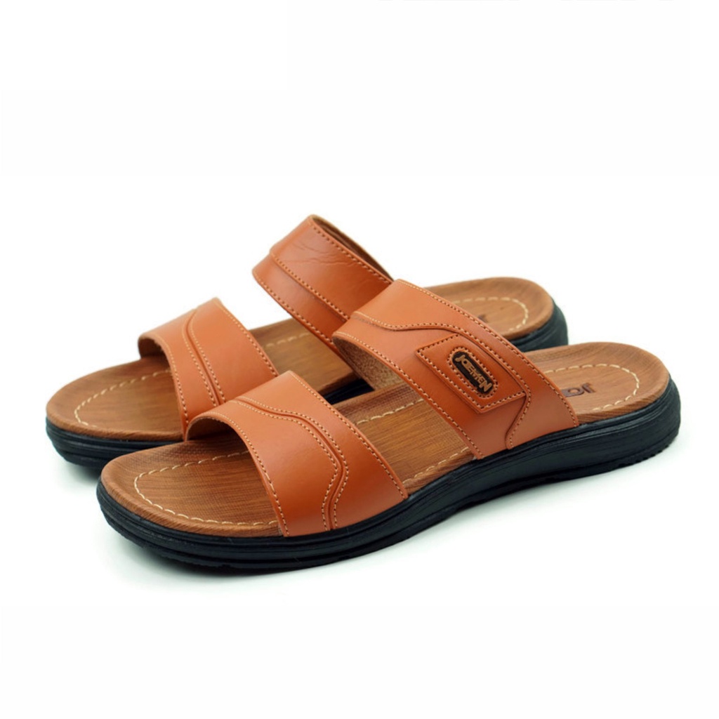 Joemen Sandal Pria Kulit Joemen S 06 Original Pria Sandal Slop Import