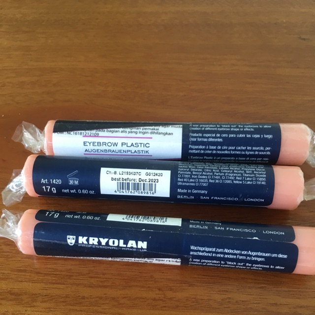 Kryolan eyebrow plastic share in jar