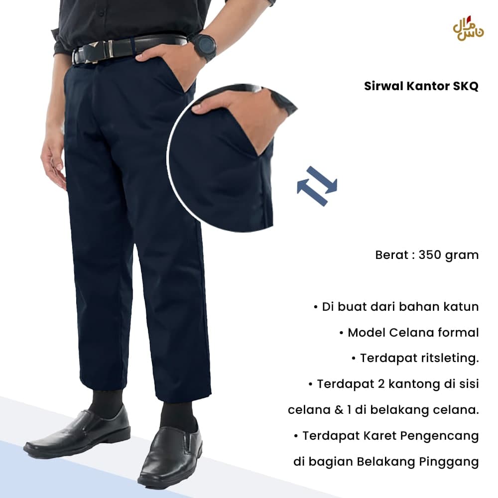 Celana Panjang Pria Kantor Dewasa Model SKQ