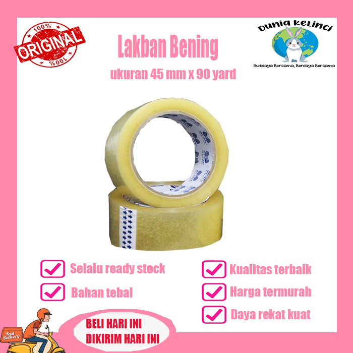 LAKBAN GROSIR BENING 45 MM X 90 YARD MURAH HARGA EKONOMIS MY TAPE