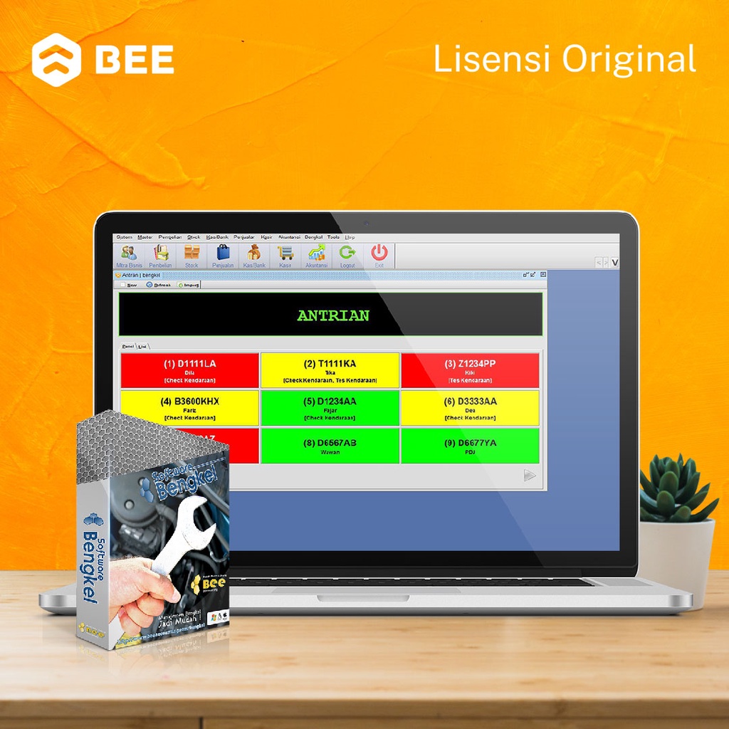 Beeaccounting Bee Bengkel Silver (Bee Accounting Bengkel) - Software Bengkel & Service