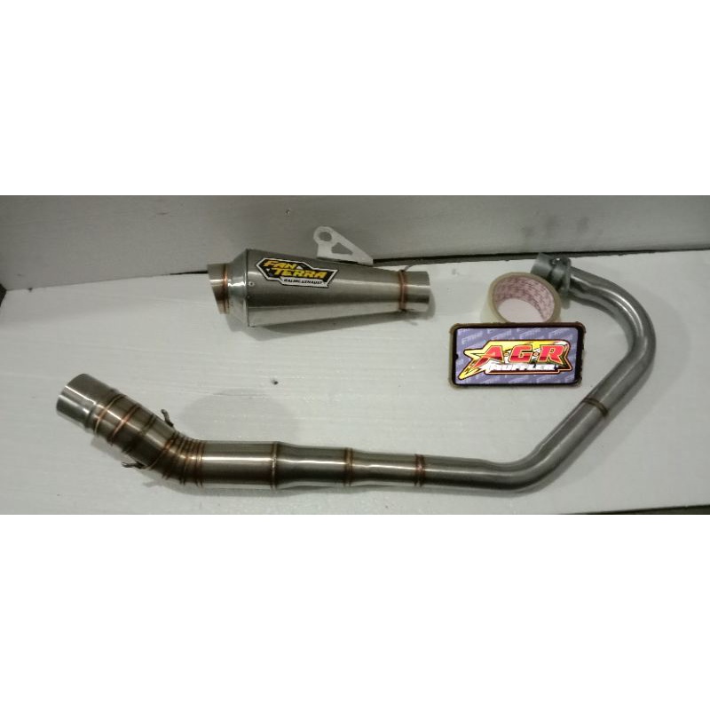 knalpot Fanterra leher paten Fu GK cb MP Tiger Fu Vixion