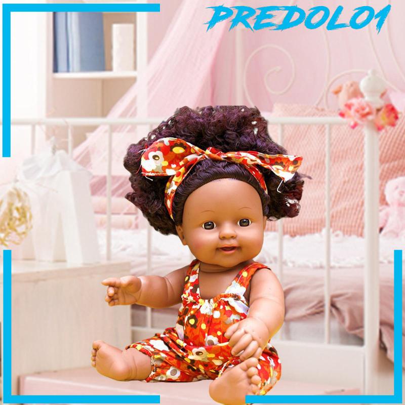 [PREDOLO1] Realistic Baby Doll with Speak Function DIY Curly Vinyl Baby Doll for Girl