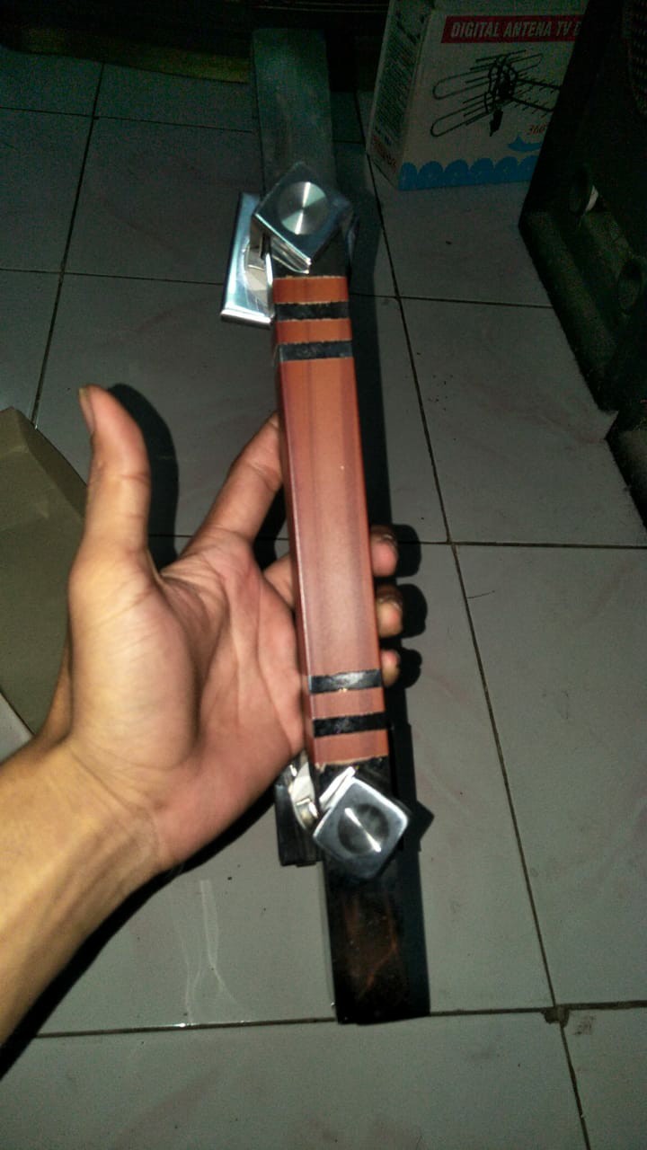 Handle Pintu Rumah Ktk Spb Tg Panjang 33 Cm Coklat Kombinasi Tarikan Pintu Gagang Pintu Kunci Pintu