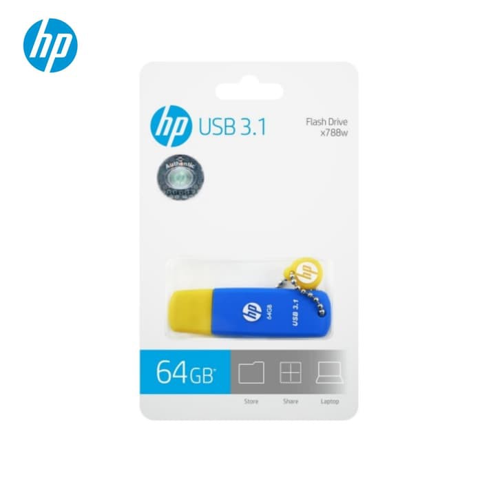 HP X788W USB 3.1 Gen1 64GB Flash Drive Flash Disk HP OTG USB Type-A 64GB FlashDisk