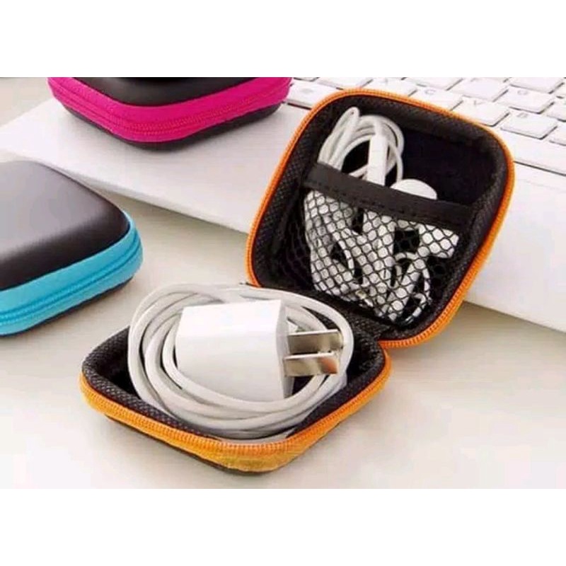 Dompet Earphone Pouch Charger Dompet Koin Waterproof Hardcase