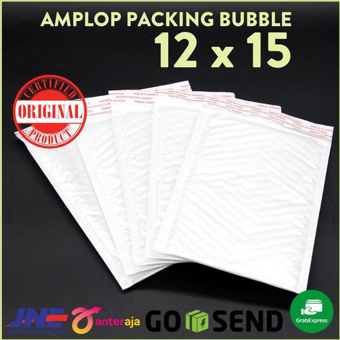 

TERMURAH 12 X 15 Amplop Packing Bubble Wrap Online Shop PUTIH/ Packaging
