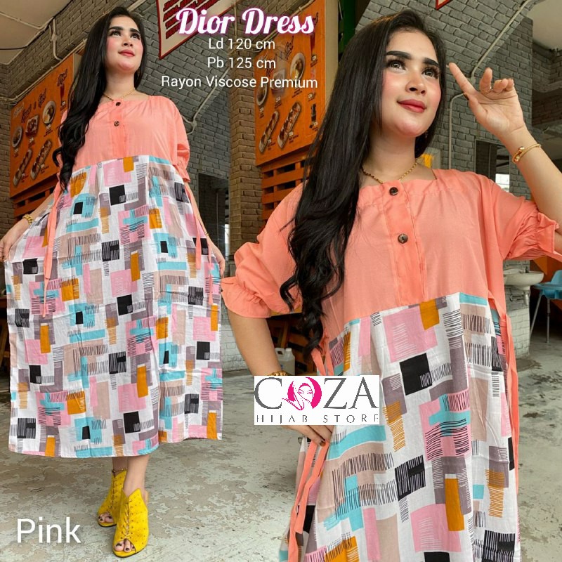 Daster Chibi Tali Samping kanan kiri Bahan Rayon Viscose Adem Busui Jumbo Muat Bb 80-90kg Xxl