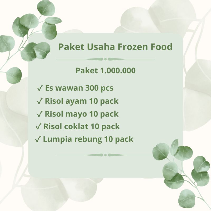 

paket usaha frozen 1 jt