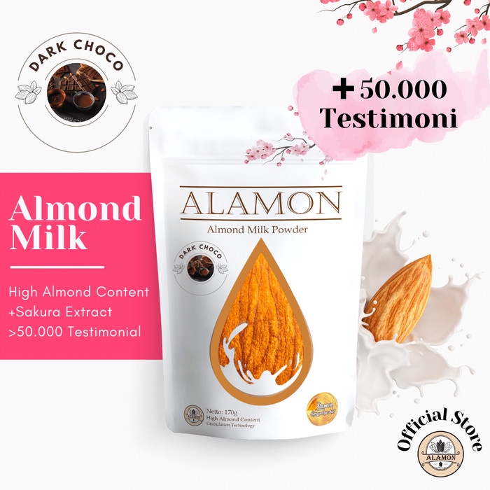 

TERLARISS ASI BOOSTER / Susu Almond Konsentrasi Tinggi /+Herbs /Alamon Milk - Dark Chocolate BANJIRR