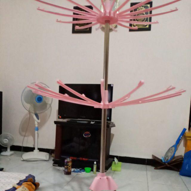 2300 Gram Mh X8 Foldable Clothes Drying Airer Rak Jemuran Lipat Megahome