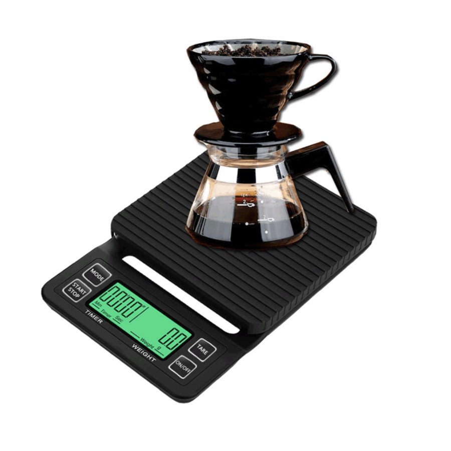 Timbangan Kopi Digital 3Kg / 0.1GR Timbangan Dapur Timer V60 Drip Coffee Scale