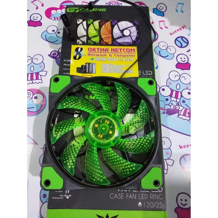 Nyk gaming fan case led 15 nyk - fan casing gaming 12cm led nyk