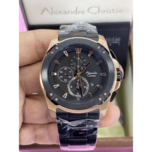 alexandre christie 6595mc pria black rosegold