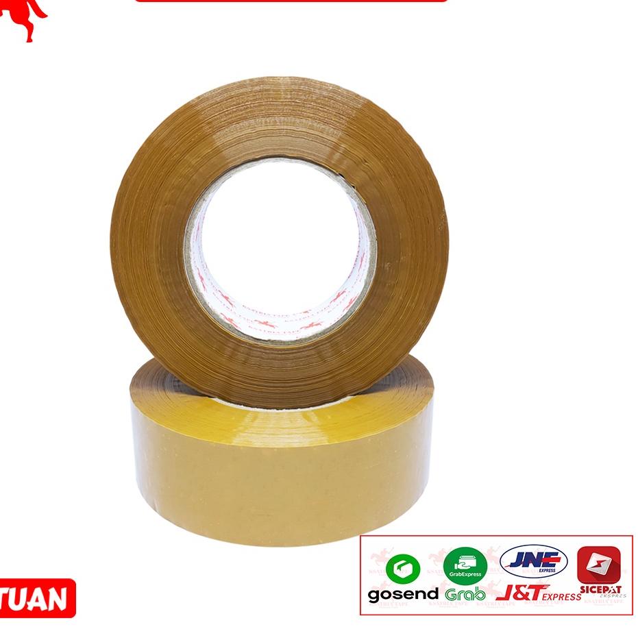 

Tiktok Sell✨ Lakban OPP Tape / Lakban Coklat KSATRIA Tape 300 Yard (Terbaik)/【5.5 SALE】/5.5 COD/「Original」/【Grosiran Murah✅】