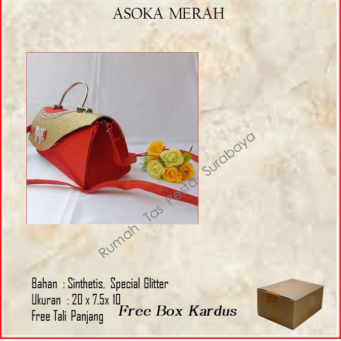 Tas Seserahan,Tas Souvenir,Tas Home Made ,ASOKA MERAH