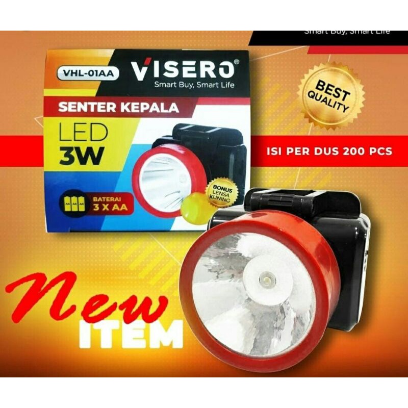Senter Kepala / Headlamp Visero VHL- 01AA