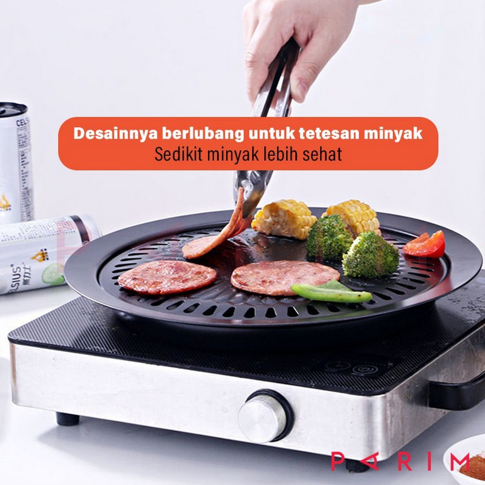 Piring panggang Barberque Grill Pan Alat Pemanggang BBQ Korea Grill Pan Yakiniku YK DESIGN YK-818B