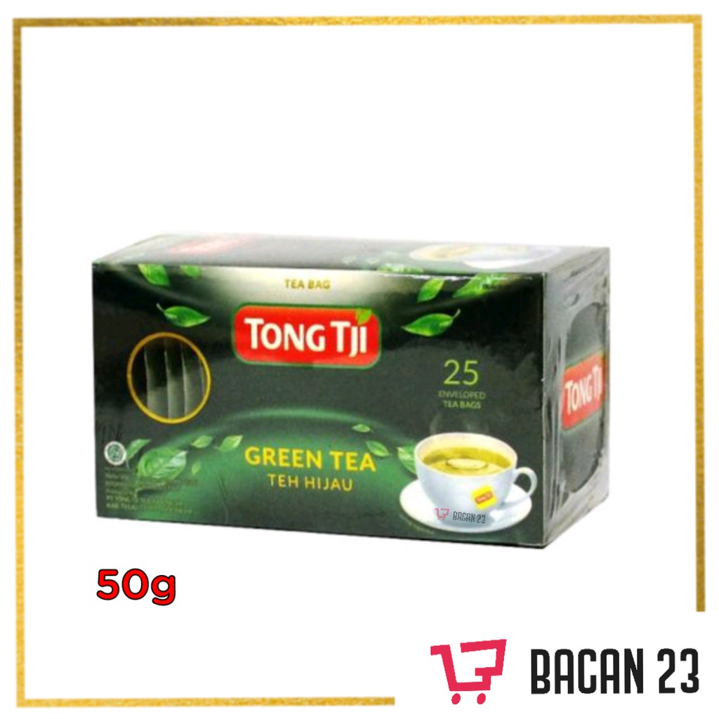 

Tong Tji Green Tea (25bags x 50gr) / Teh Hijau Celup / Teh Hijau Seduh / Bacan 23 - Bacan23