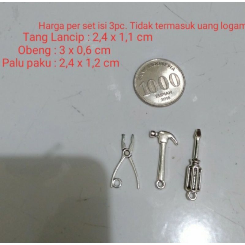 Miniatur Perkakas Penggerak Miniatur Tang Palu Obeng