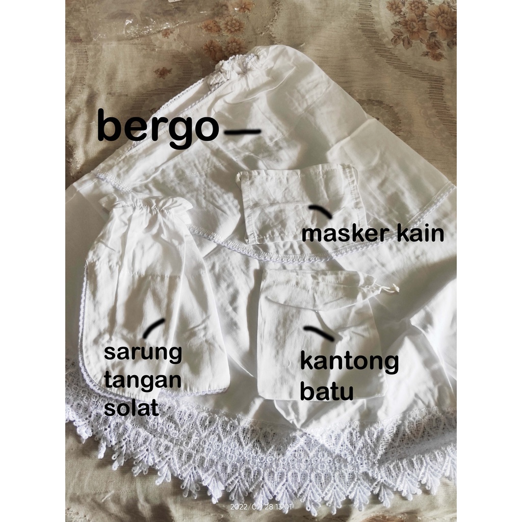 Baju Muslim Wanita setelan  / Baju  Ihram wanita Al Tasmal