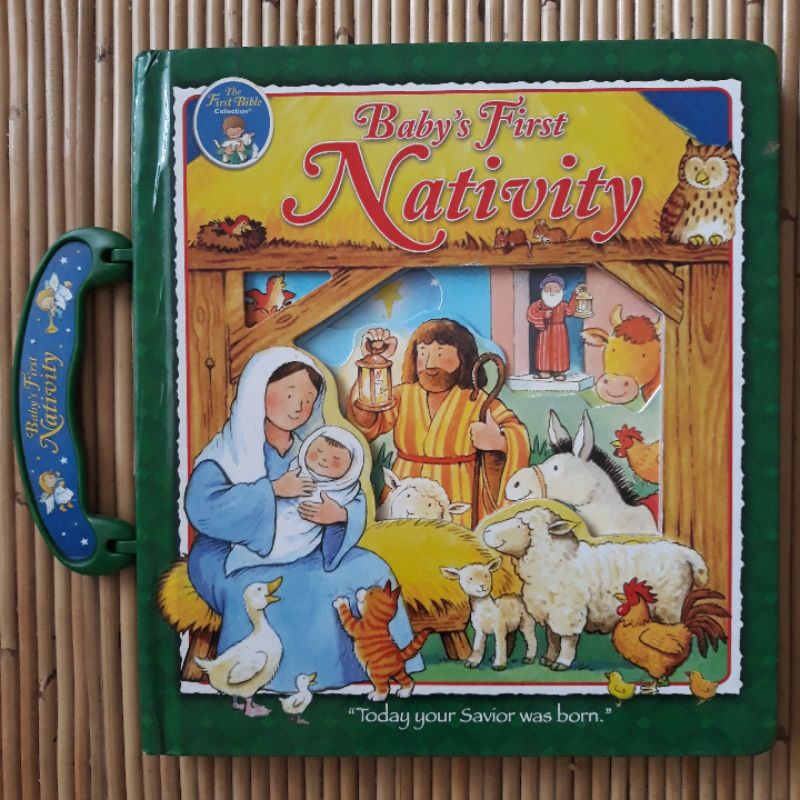 Peep Through Baby's First Nativity Board Book BB First Bible Cerita Alkitab Kecil Natal Christmas Bo