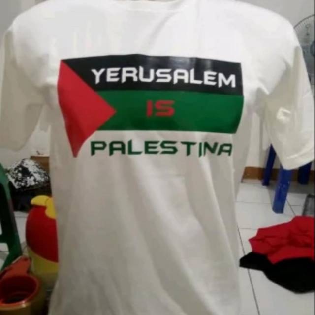 Tshirt baju kaos YERUSALEM IS PALESTINA