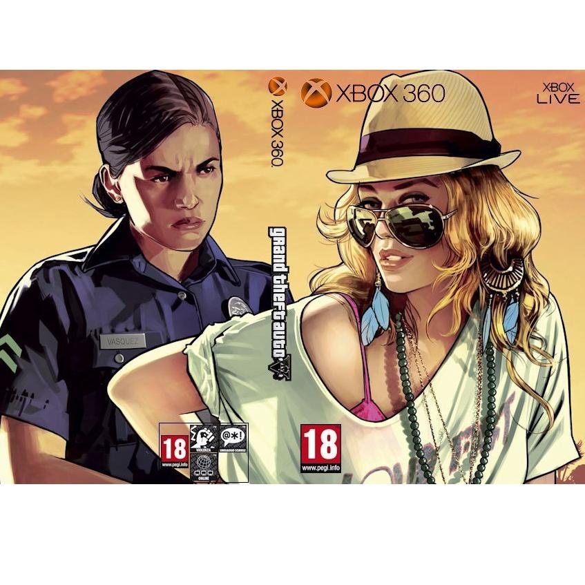 Game Grand Theft Auto V (GTA 5) XBOX 360 for Jtag/RGH (Game Data DVD Kaset) (KODE W)